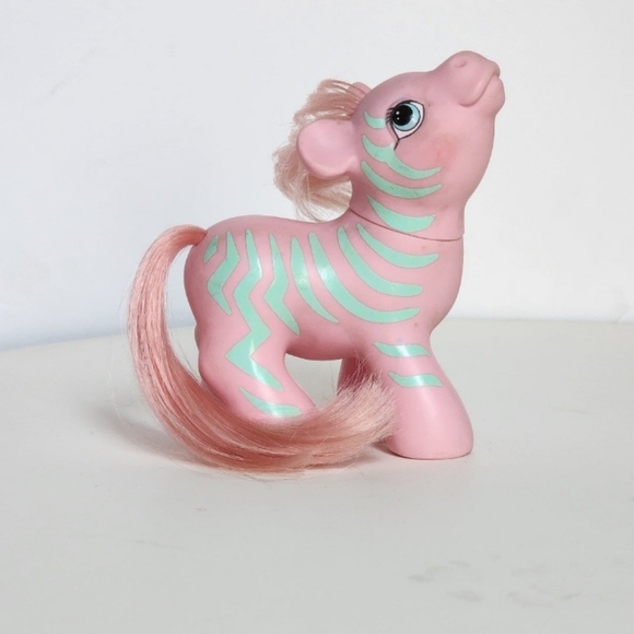 My Little Pony Other - Vintage 1980s G1 My Little Pony, Pony Friends, "Zigzag" the Zebra